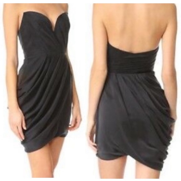 Zimmermann Dresses & Skirts - Zimmerman ➰ ladies suede drape bodice strapless bustier  silk mini s2